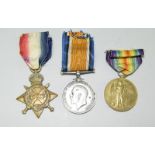 A WW1 medal trio named to 12704 Private A Hammond of the Essex Regiment