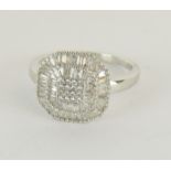 a silver and Cz dress ring