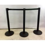 3 crowd control tape barriers by Beatrice 105cm tall