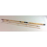 3 piece split cane fishing rod