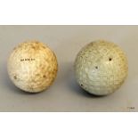 2 x vintage golf balls including 1 Gutta Percha
