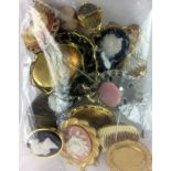 Quantity of cameo brooches and pendants some unframed