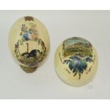 Ostrich Eggs decorated with Cape Town South Africa images