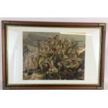 Sudan Campaign 1898 painted 1900 watercolour ,maybe a representation of the 21st Lancers