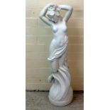 Large garden statue of a maiden 90cm tall