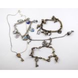 Mix silver jewellery items 50gm