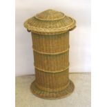 Dome topped linen basket