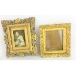 Two small gilt picture frames