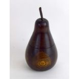 Original Wooden Pear Tea caddy