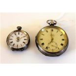 Pair of silver hallmarked pocket watches