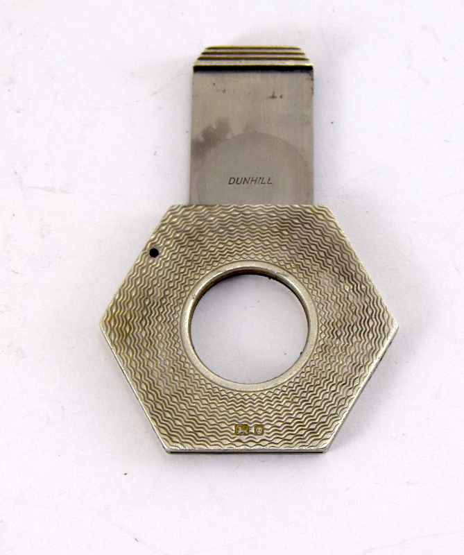 Silver hallmarked Dunhill cigar cutter - Image 3 of 4