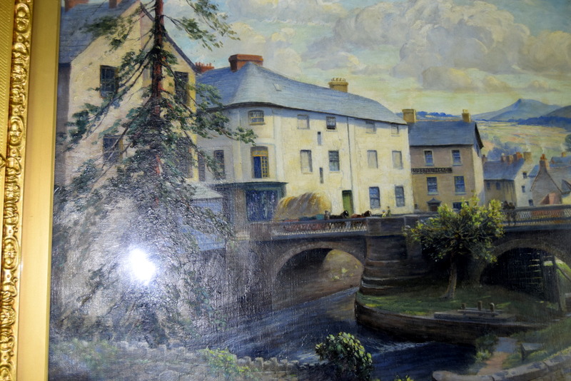 Gilt framed oil of Brecon beacons signed Sam Garrett - Image 5 of 9