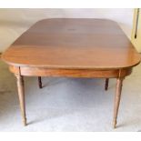 Georgian D End Dining Table with 2 extra leaves