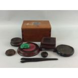 oriental wooden box with wooden stands