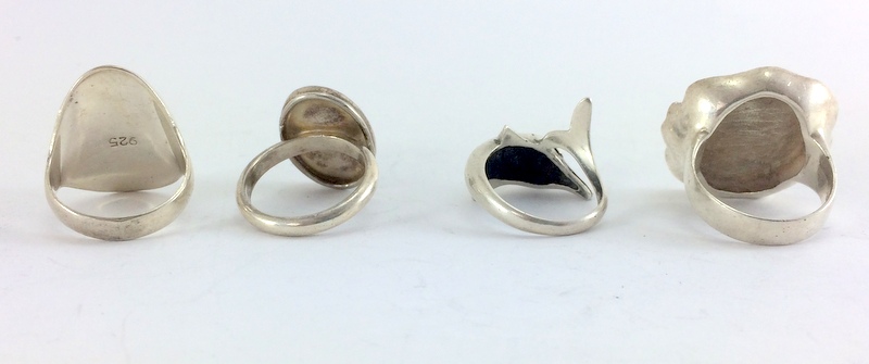 4 Silver Fashion rings - Image 3 of 3