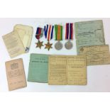 A WW2 Royal Air Force pay book with associated documents all named to Sergeant C.R. White and his