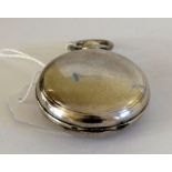 Silver hunter pocket watch