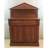 Victorian flame mahogany compact chiffonier 125 x 90 x 40