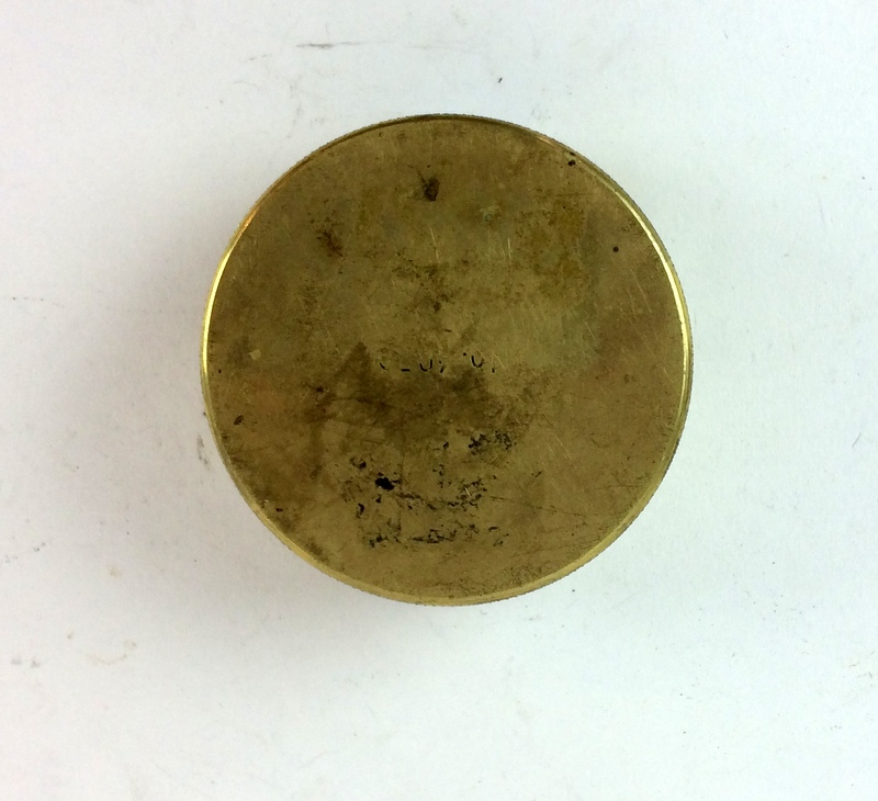 A brass cased Clinometer 8cms diameter with impressed serial number 4058 - Image 5 of 5