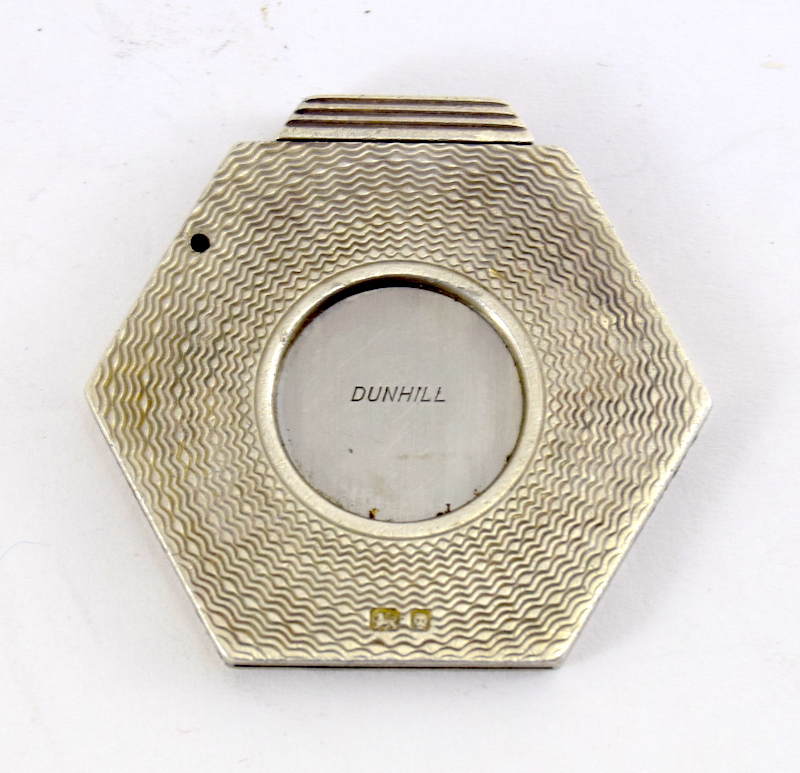 Silver hallmarked Dunhill cigar cutter