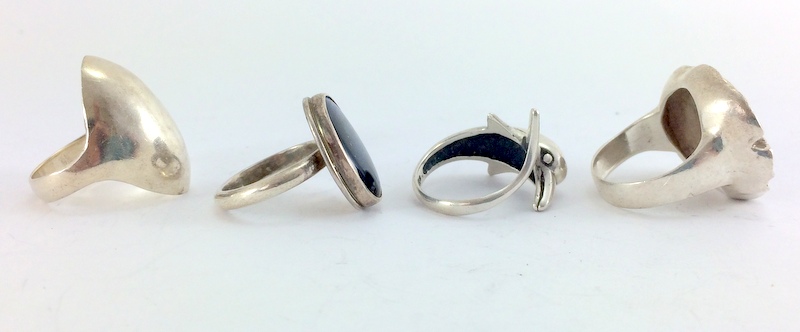 4 Silver Fashion rings - Image 2 of 3