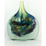 Murano glass figure / ice cut Medina vase by Michael Harris