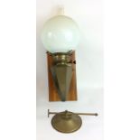 Complete ships brass oil lamp