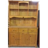 Pine two part dresser. 180 x 120 x 40cm