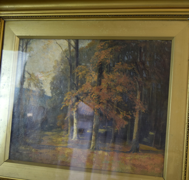 Oil on canvas of a woodland scene signed Sam Garratt - Image 5 of 9