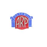 A rare WW2 Air Raid Precautions chrome and enamel lapel badge to W.D. & H.O. WILLS ARP made by