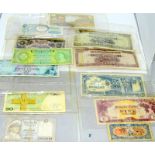 Mixed currency notes to include Japanese pre war dollar notes