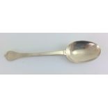 Silver trefid spoon with cut out. Hallmarked London 1690 by W.M. Length 19.5cm total weight 56g
