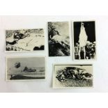 Five original black & white Velox photographs showing torture shootings & decapitations. Average