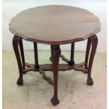 South African Gate leg hard wood table. 80 x 130 x 90