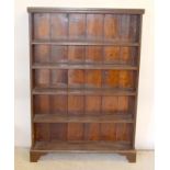 Pine open front bookcase. 140 x 100 x 25cm