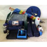 Large quantity of camping equipment to include 6 man vango Verona tent, stove, tables and