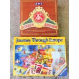 Two vintage board games. Antique Roadshow & Journey through Europe