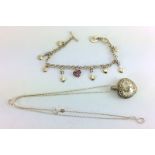 Genuine Links of London charm bracelet and necklace