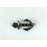 A WW1 HM silver Royal Naval Division sweetheart brooch 4cms x 2cms