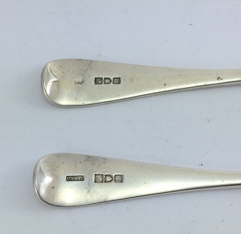 6 Silver Serving Spoons. Hallmarked London 1906 by C.S.H. Length 21.5g. Total Weight 480g - Image 5 of 5