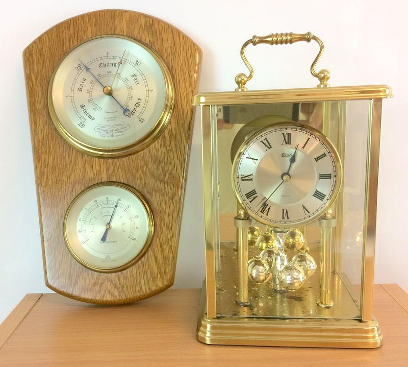 Celebration clock and barometer