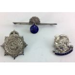 3 silver WWI sweetheart brooches, Artists Rifles, Honourable Artillery Company and Army Service