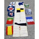 Collection of sailing flags