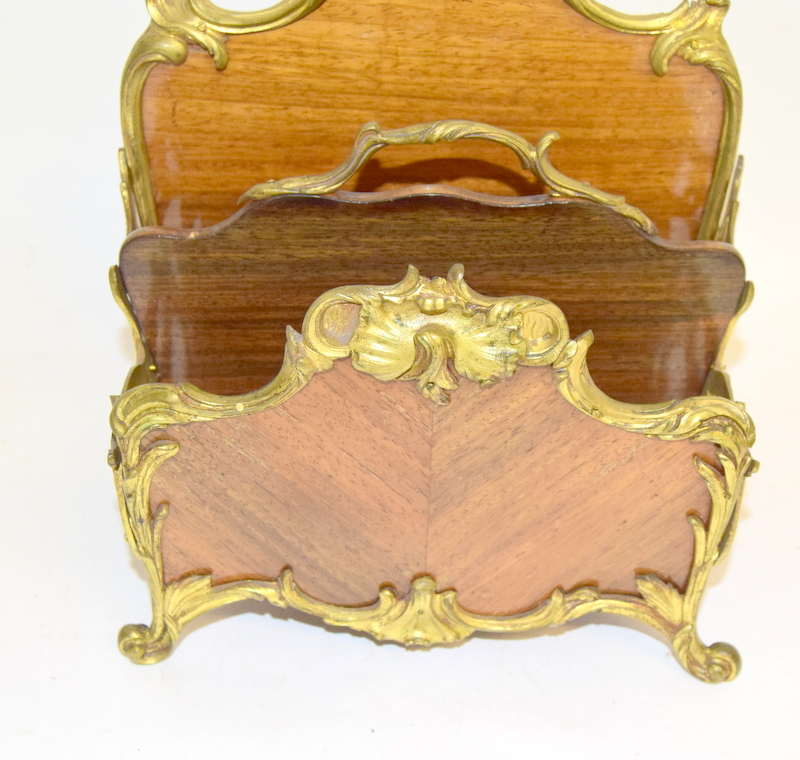Brass letter rack, Brass Easel Shaped Vistior Card Holder - Image 2 of 7
