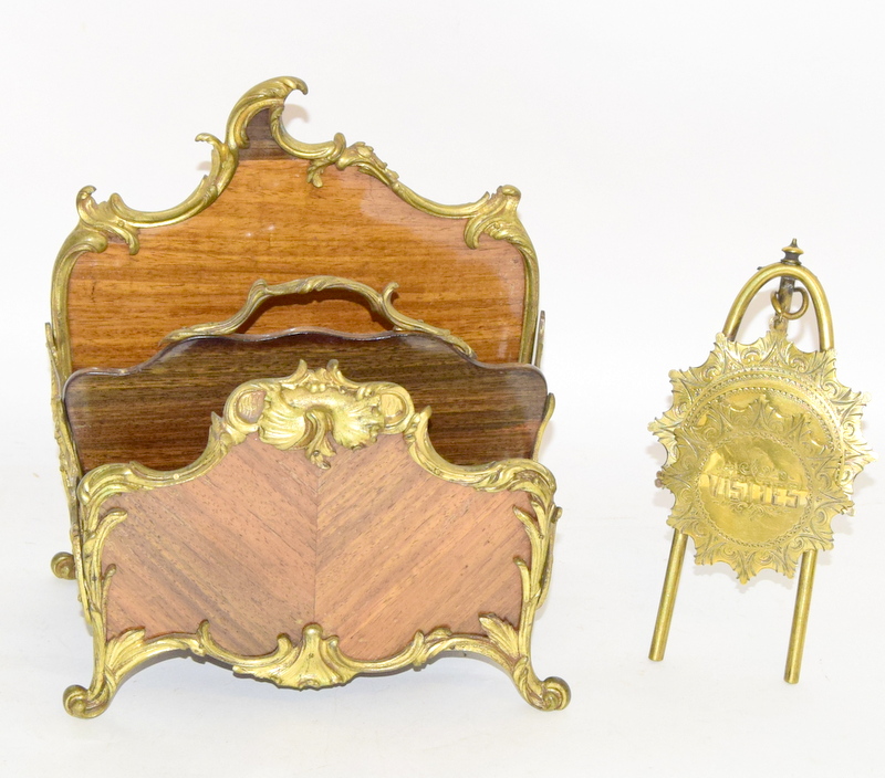 Brass letter rack, Brass Easel Shaped Vistior Card Holder