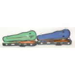 Two children's violins with cases