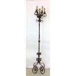 Wrought Iron Candelabra. 170cm high