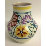 Poole Pottery Ovoid vase 1950+ 20cm tall 14cm at the waist