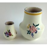 Poole Pottery vases of different sizes