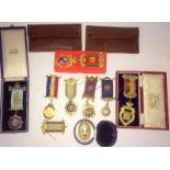 A collection of Silver Hallmarked Order of The Buffalo ROAB jewels with supporting ephemera